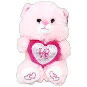 Wholesale - 9" PINK PLUSH BEAR WITH HEART C/P 72, UPC: 810126540874